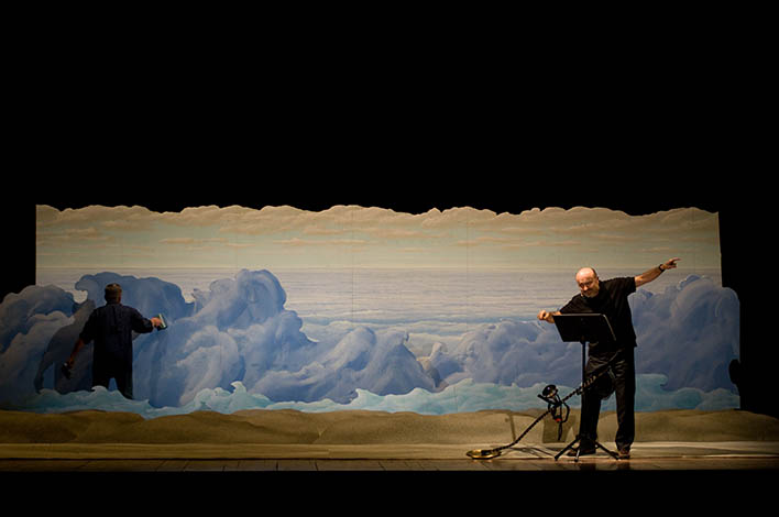 Gino Pellegrini e Ivano Marescotti in scena al Teatro Comunale di Conselice